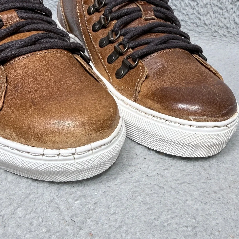 Freebird Shelby Mens Size 9 High Top Sneakers Distressed Brown Leather Lace Up